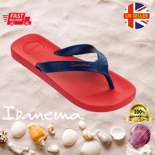 Ipanema CLAS Brasil II Infradito Uomo - Rosso/Blu, Taglia 45/46, Eco-sostenibili In PVC Riciclabile - 2