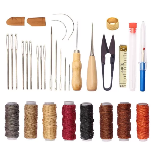 Leather Working Craft Kit Complete 32pc Set