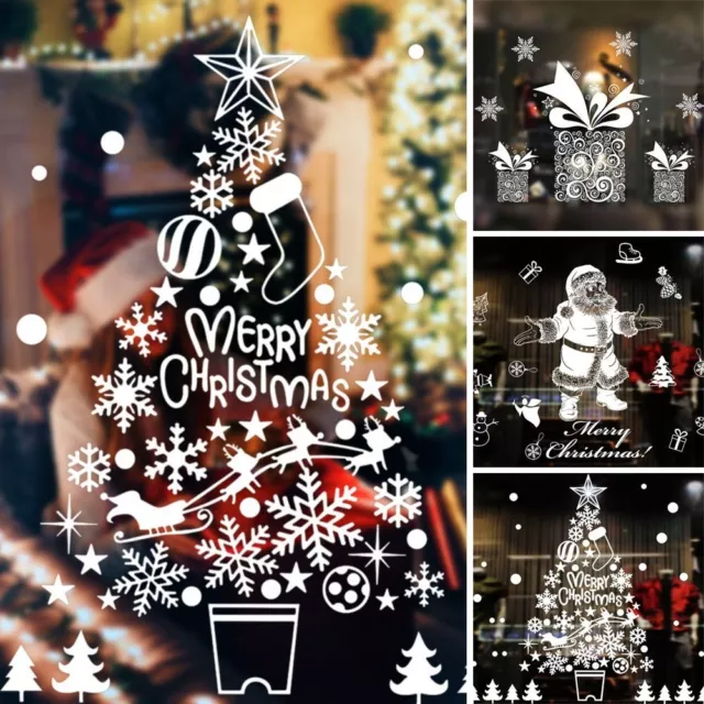 Sale Xmas Reindeer Decal Wall Xmas Santa Stickers Art Window Stickers Christmas