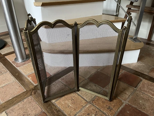Pare-feu Acier FERDECO 85x53cm Noir - Barrière Sécurité Cheminée Fabriqué France
