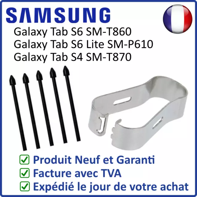 Lot De 5 Pointes De Rechange Du Stylet Du Samsung Galaxy Tab S6 S6 Lite S7 Noir