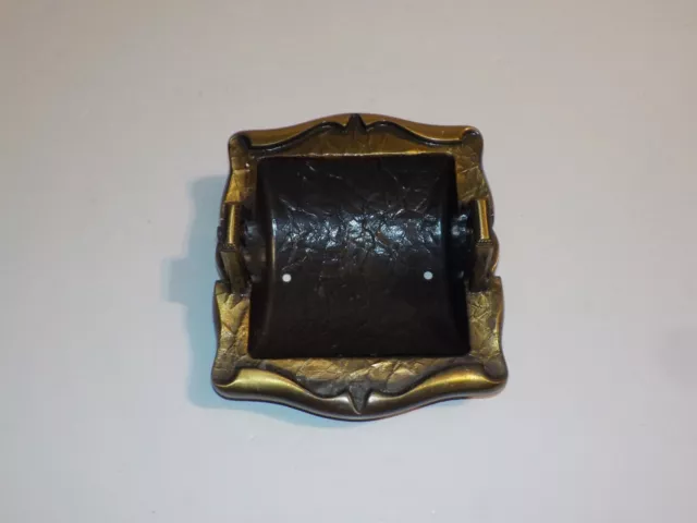 Vintage Amerock Carriage House Antique Brass Toilet Tissue Paper Holder Recessed