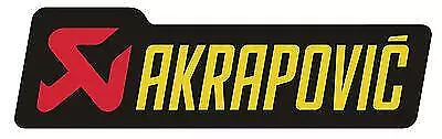 NEW GENUINE AKRAPOVIC 150x44 HEAT PROOF RESISTANT EXHAUST STICKER DECAL