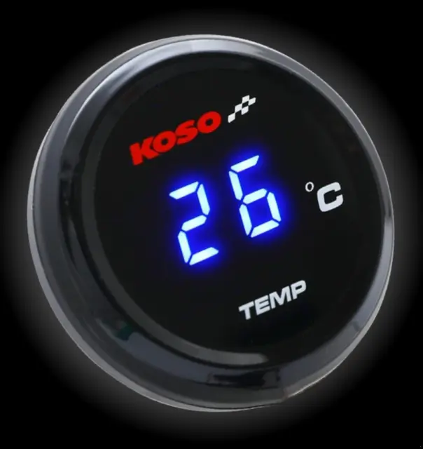 Koso Termometro per Olio O Manometro Temperatura Acqua, 0-120 ° C. ,