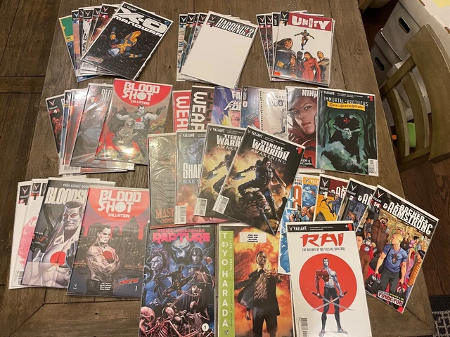 Valiant Lot of 45:  X-O Manowar Harbinger Bloodshot Rai Unity Ninjak 0 1 NM/NM+