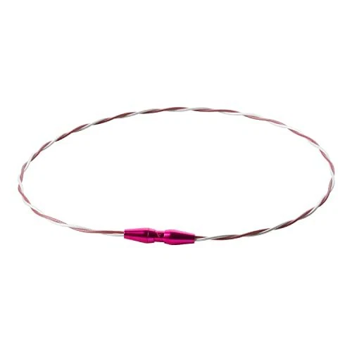 Collar Teruaki Sato Phiten RAKUWA Cuello Alambre EXTREMO tornado RosaBlanco 43cm