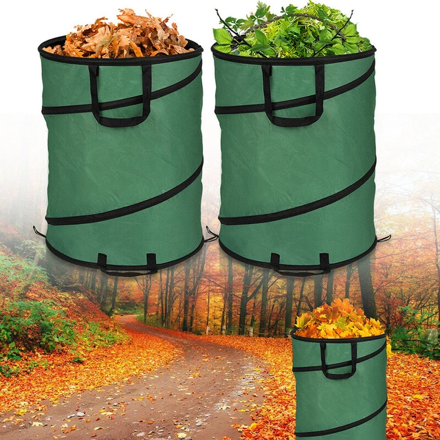 Gartensack Rasen Wasserfest Gartenabfallsack Tasche Kompost Premium 170L Pop Up