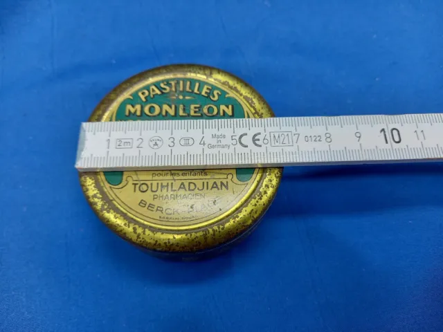 Pastilles Monleon Touhladjian🍀 antike Blechdose rund 1900 3