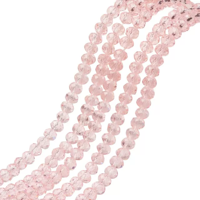 ❤ Faceted Rondelle Crystal ABACUS Glass Beads 3mm~8mm PICK COLOUR Jewellery ❤