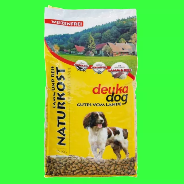 Deuka Dog Naturkost 15 kg Lamm & Reis Hundefutter Weizenfrei