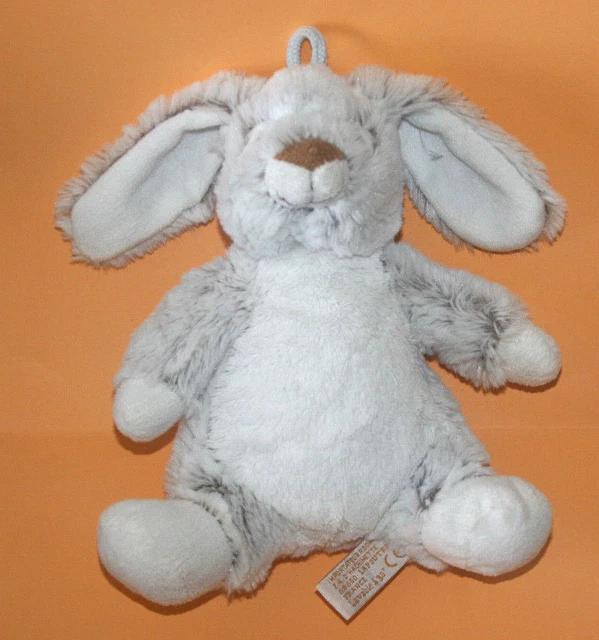 Rodadou Roda Doudou Peluche Lapin Blanc Beige Marron Chine Etat Neuf