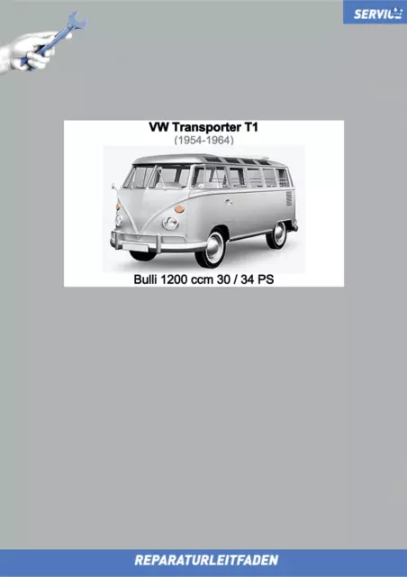 eBook VW Bus / Transporter T1 (54-64) Werkstatthandbuch Bulli komplett