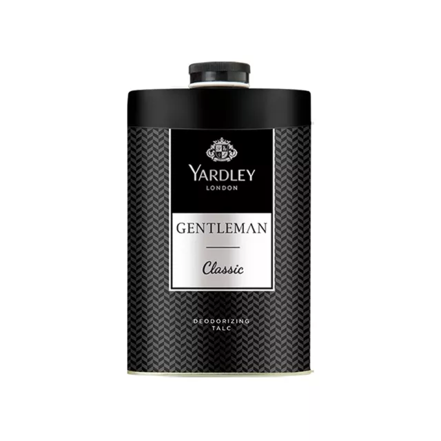 Yardley London Gentleman Classic Deodorizing Talc for Men, 250gm