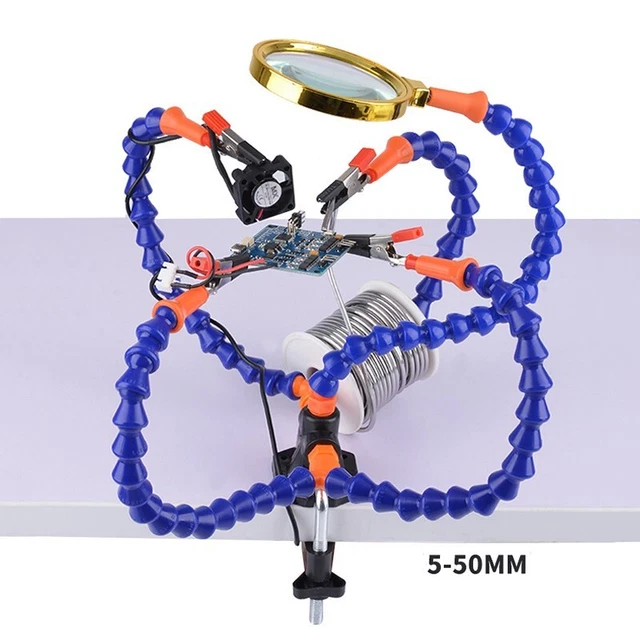 PCB Soudure Support Outil Aide Atelier Flexible Base de Fixation 5 Griffes