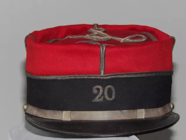 KEPI DE SOUS LIEUTENANT DU 20ième REGIMENT DES DRAGONS DE LIMOGES VERS 1890-1900