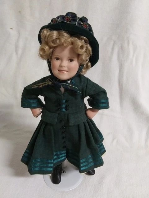 1998 10" Shirley Temple Doll The Littlest Rebel Danbury Mint NIB Movie Classics 
