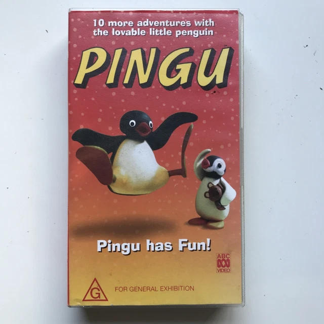 PINGU VHS CASSETTE Pingu Has Fun ABC for kids 10 Episodes 1999 Roadshow ...