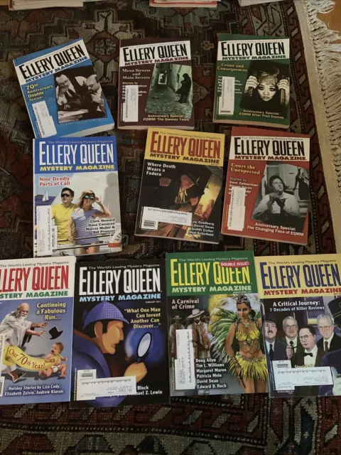 ELLERY QUEEN MYSTERY MAGAZINE LOT=2011 FULL YEAR - VINTAGE ANTHOLOGY Magic