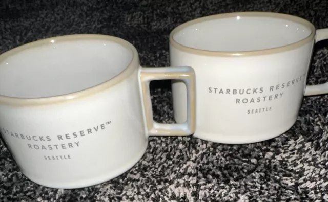 Starbucks Reserve Roastery  Seattle Mini Demi Mug 3oz 2017 Set Of 2 NIB