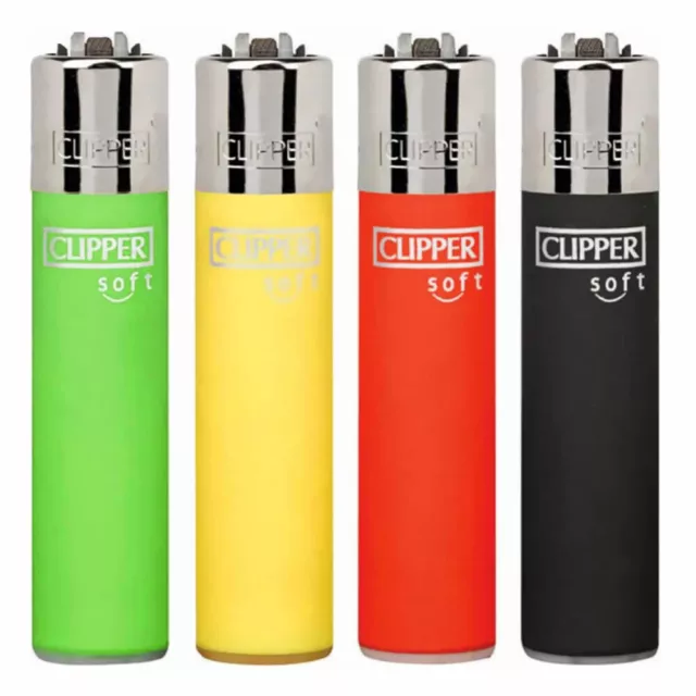 4 briquets Clipper Classic rechargeable pierre remplaçable - SOFT TOUCH JAMAICA