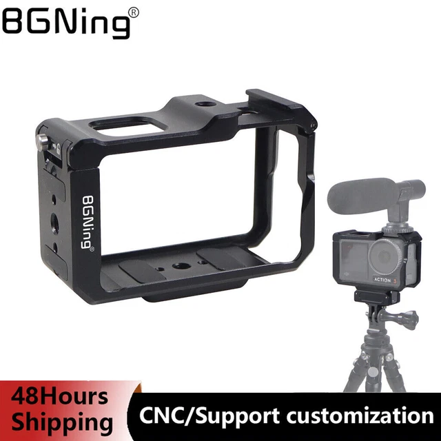 BGNing Camera Cage for DJI OSMO Action 3/4 Protective Case Quick Release Frame