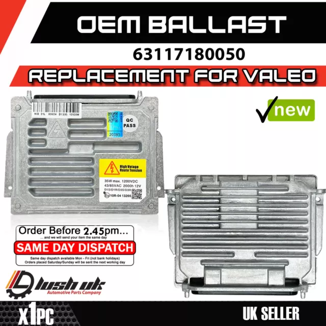 1x VALEO 6G D1S Xenon Headlight Headlamp Ballast Control Module 89034934 ECU O12