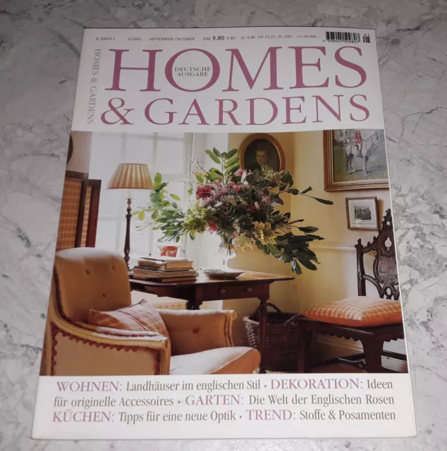 Homes & Gardens 5/2000 Magazin Landhäuser im englischen Stil Englische Rosen