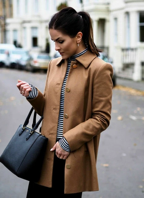 BNWOT Stunning HOBBS WOOL COAT warn winter size uk 14 eur 42 usa 10 RRP £249 [