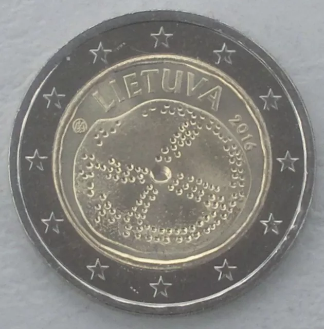 2 Euro Gedenkmünze Litauen 2016 Baltische Kultur unz.