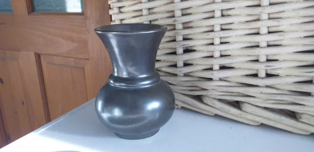 Vintage..retro..prinknash...vase..country...pewter Colour...grey...ceramic