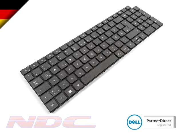 Normal Keyboard Dell NEW DELL INSPIRON/VOSTRO/LATITUDE GERMAN Dark Grey Non-Backlit Keyboard ...