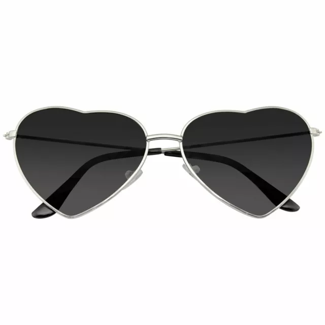 SUNGLASSES Heart Womens Boho Festival Retro Cute Heart Shape Sunglasses