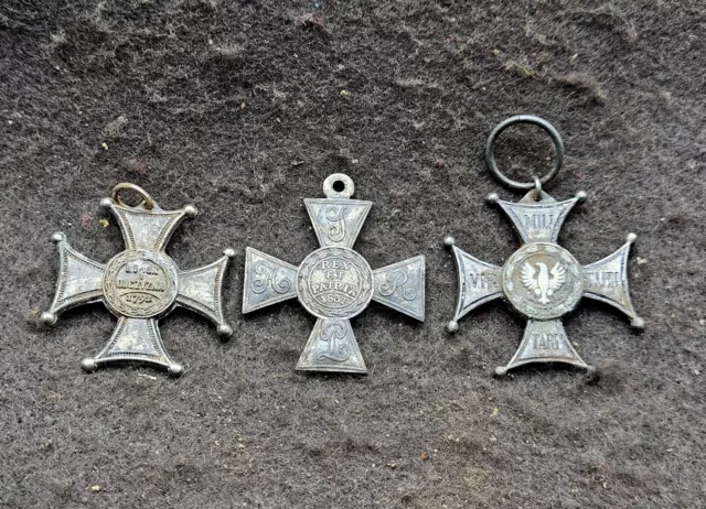 3x Abzeichen Orden Ehrenzeichen Badges Virtuti Militari  Polen Polska Poland