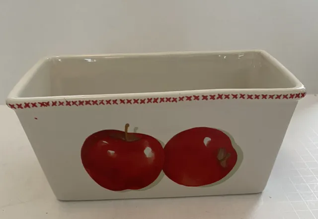Sartén de pan de otoño y manzanas de diseño vintage Hallmark Mitford Jan Karon