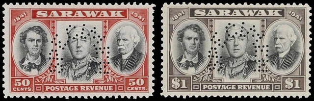 Malaiische Staaten Sarawak, 1946, 146-149 Spec., ungebraucht