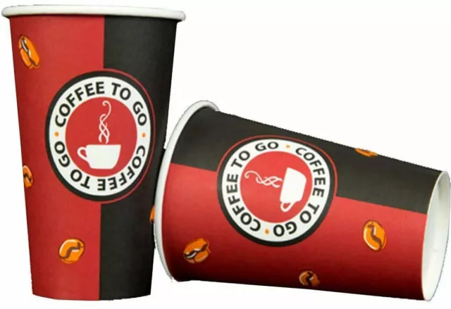 Made in DE ! 500x Coffee To Go Becher 400 ml Kaffeebecher Pappbecher 0,4 L Cup