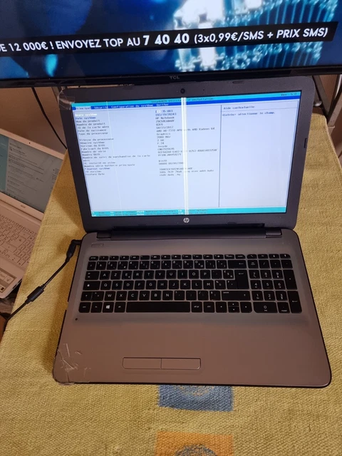 HP PC PORTABLE- 15ab063nf - 15.6 - 4Go de RAM - Windows 10 - AMD A6
