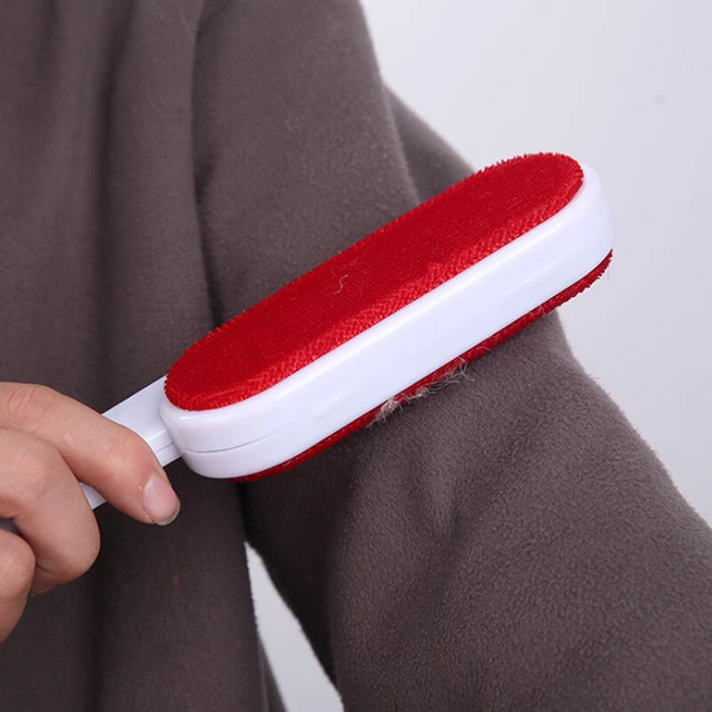 1pc Portable Reusable Double Sided Lint Brush Pet  Hair Remover Dust Cl ShJt1
