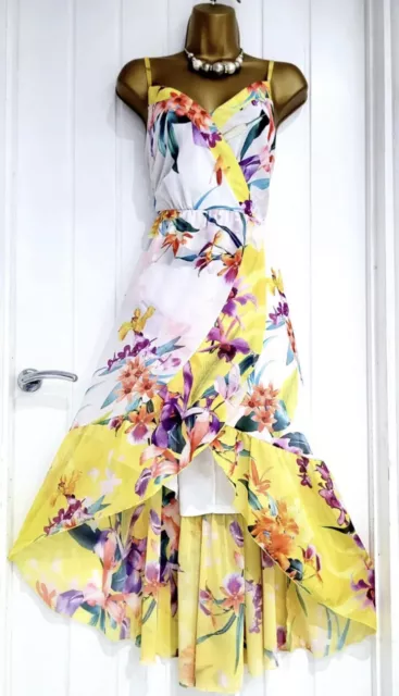 Lipsy yellow floral dress sales