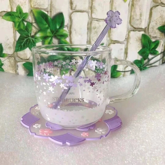 Starbucks Color-changing Sakura Coffee Mug Cup CoasterRod Easter Mardi Gras Gift