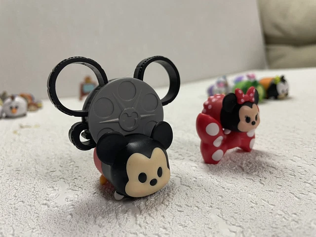 Disney Tsum Tsum Mickey And Minnie Figures - 2 With Accessories