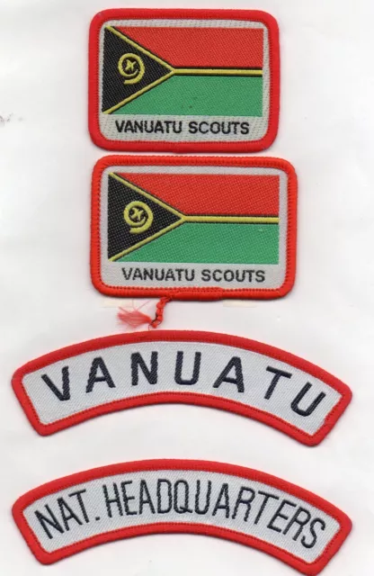 Collection Of 4 Vanatu  - District / Area / Country Scout Badges
