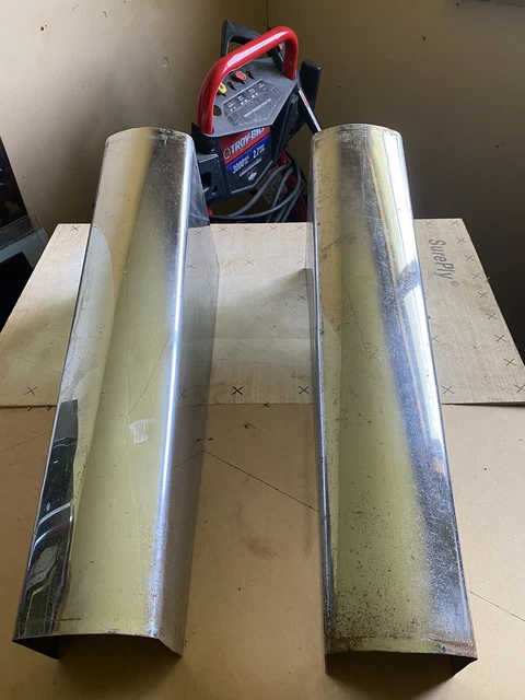 Seeburg Jukebox Model C Chrome Pilasters/USED