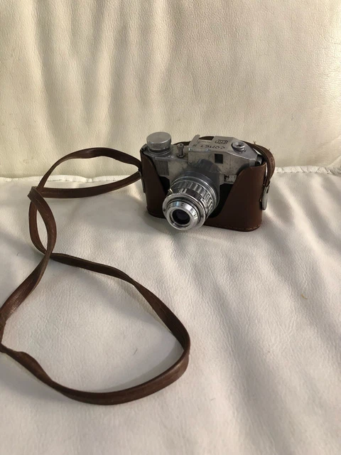 Bencini Comet S Macchina Fotografica Vintage Cmf Con Custodia In Pelle