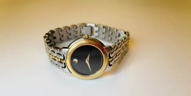 Orologio Movado Museum Donna 81.A1.833 Donna 26mm Quadrante Nero Bicolore