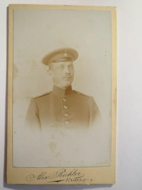 Kamenz i .S. - 1894 - Soldat in Uniform - Portrait / CDV