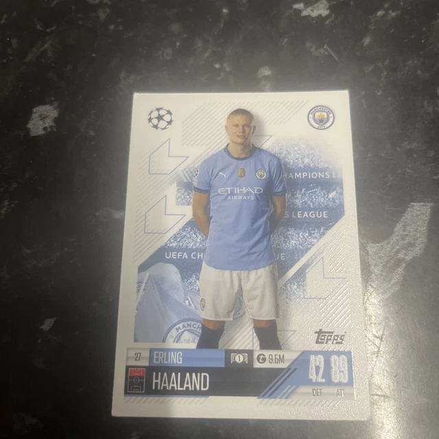Carte De Sport Topps Total Football 2024 - Erling Haaland (Manchester City) /49, Parallel, Non Classée