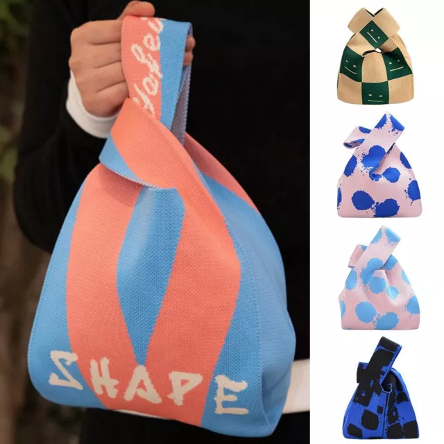 DIY Knot Wrist Bag Reusable Shopping Bags Casual Tote Bag  Women