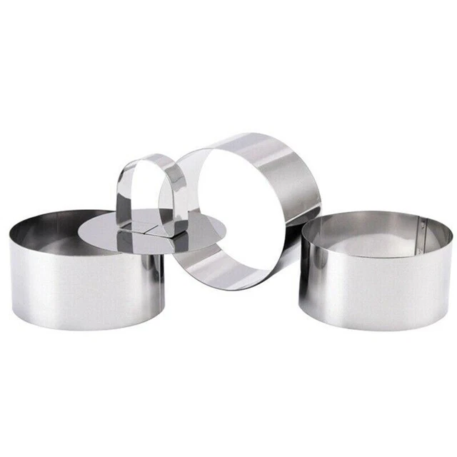 Round Mousse Mould Cake Steel Ring Pastry Mold Baking Cooking Tool Accessories