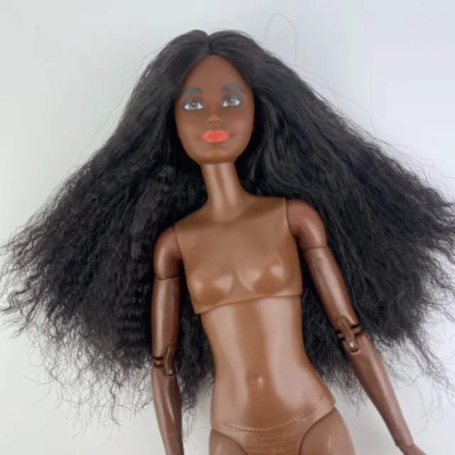Barbie Made To Move Doll With Curly Brunette Ponytail GXF06